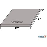 Isolate It!: Sorbothane Vibration Damping Sheet Stock 50 Duro (1/8 x 12 x 12in)