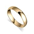 10 KT Yellow Gold 4 MM Comfort Fit 10K Wedding Band Ring