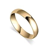 14 KT Yellow Gold Comfort Fit 4mm Wide Wedding / Engagement Band Ring