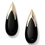 Onyx 14k Gold Teardrop Earrings