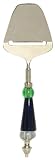 Decorative Cheese Shaver With Blue, Clear and Green Glass Handle