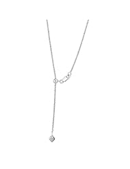 Sterling Silver Sparkle Adjustable Rope Chain Necklace