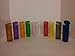 10 Plastic Prescription Vials with Squeeze Top Caps 30 or 60 DRAM RX Medicine Containers in Different Colors Transparent Green, Red, Blue, Pink, Clear, Black, Yellow, Orange, Amber, Violet (Purple) (60 Dram)