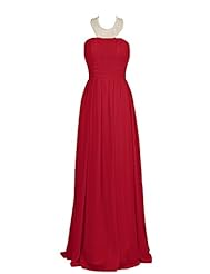  Lace  Chiffon/Polyester Evening Dress/Bridesmaid Dress/Prom Dress/Party Dress/Wedding Dress  With Ruffles and Pearls