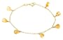 14k Yellow Gold, November Birthstone, Citrine Briolette Bracelet, 7.25"