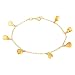 14k Yellow Gold, November Birthstone, Citrine Briolette Bracelet, 7.25"