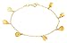 Jewelry : 14k Yellow Gold, November Birthstone, Citrine Briolette Bracelet, 7.25"