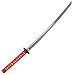 Katana W/ Red Dragon Tsuba And Scabbard - 40 Inch