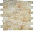 4x4 Sample of Honey Onyx Split Face 1x2 Mosaic Tile