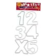 Letter Number Scented Glitter Rainbow Rubber Bands - 12 Assorted Bandz