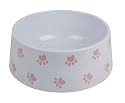 Wholesale box of 10 XL Melamine Dog Bowl with Pink Paw
