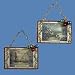 THOMAS KINKADE VINTAGE POSTCARD ORNAMENT - 3.5" THOMAS KINKADE VINTAGE POSTCARD ORNAMENT 2/ASSTD., Quantity of 2 pc,