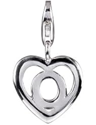 SilveRado (tm) VR034 Verado Sterling Silver Letter O Pandora Compatible Bead / Charm with Lobster Clasp