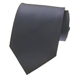 New Mens EXTRA LONG Solid Color Navy Blue Necktie Neck Tie