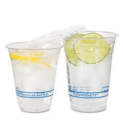 Eco-Products Recycled Content Clear Plastic Cold Drink Cups, 9 oz., Clear, 50/Pack (EPCR9PK)