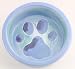 Melia Blue Watercolor Paw Design Ceramic Dog Bowl-LARGE