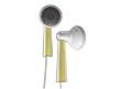 Cresyn C240EG Iphone and Ipod Compatible Stereo Earbud Headphones (Yellow Accents)