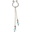 Nipple Clip with Light Blue Crystals - Sold Individually