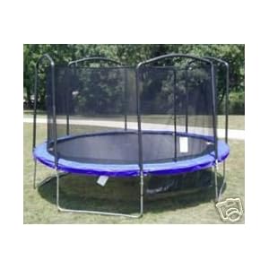 JumpKing - 15' Trampoline Round Replacement Netting for 4 Arch Enclosure System - Bazoongi