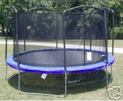 JumpKing - 15' Trampoline Round Replacement Netting for 4 Arch Enclosure System - Bazoongi