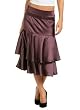 Women's Silk Satin Tiered Skirt