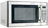 Danby Silhouette Series DMW1146SS 1.1 cu. ft. Countertop Microwave Oven with 1000 Cooking Watts, 10 Power Levels and Glass Turntable: Stainless Steel