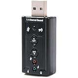 HDE 7.1 Channel USB External Sound Card Audio Adapter