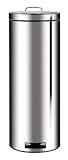 Brabantia Pedal Bin, 20litre Slimline, Brilliant Steel