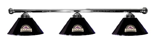Colorado Rockies Pool Table Light - Chrome Bar
