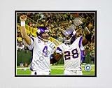 Photo File Minnesota Vikings Adrian Peterson / Brett Favre Matted Photo