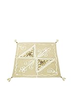 Bottega Tessile Funda De Cojín (Crudo/Oro/Burdeos)