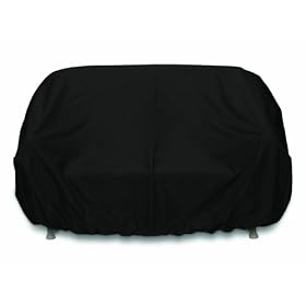 WeatherReady WRBLSO Polyester 3-Seat Outdoor Sofa Cover, Black