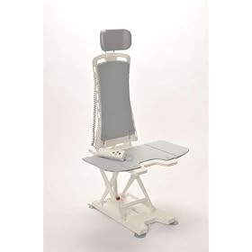 Drive Medical Bellavita Auto Bath Tub Chair Seat Lift, Grey, Standard