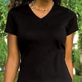 Port Authority Cotton/Spandex V-Neck T-Shirt