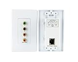 StarTech.com CPNTUTPWALLA Component Wall Plate Video Extender over Cat 5 with Digital Audio