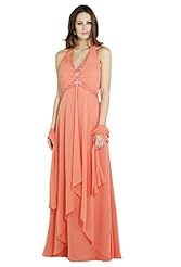 V-neck Halter Beaded Lace-Up Evening Dress/Party Dress 