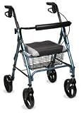 Medline MDS86826W Rollator, Comfort Glide