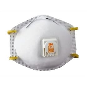 3M 8511 Particulate Sanding Respirator N95 with Valve, 10-Pack