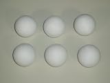 FOOTBALL TABLE BALLS 6 x 36 mm SCUFFED WHITE BALLS **