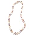 Valero Pearls Valero Classics Damen-Halskette S��wasser-Zuchtperlen wei� / apricot / flieder ca. 9,0-10,0 mm 52 cm 340325