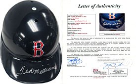 Ted Williams Autographed / Signed Boston Red Sox Batting Helmet (James Spence)