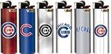 6pc Set BIC MLB Chicago Cubs Officially Licensed Lighters
