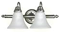 Yosemite Home Decor JH011-2SN 19.5-Inch 2-Light Bathroom Vanity, Satin Nickel