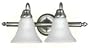 Yosemite Home Decor JH011-2SN 19.5-Inch 2-Light Bathroom Vanity, Satin Nickel