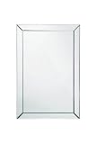 Premier Housewares 60 x 90 cm Wall Mirror Bevelled Corner Edge