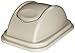 Rubbermaid Commercial Products Swing Top Wastebasket Lid, Compatible with 41QT/10.25G RCP Wastebaskets, Beige (FG306700BEIG), Lid Only