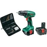Bosch Akkubohrschrauber PSR 12 (2 Akkus) + 46 tlg. Set
