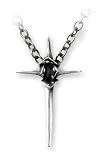 Cross of Nails Pendant Necklace with Large Link Chain