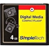 SimpleTech 4GB COMPACT FLASH CARD ( STI-CF/4GB )