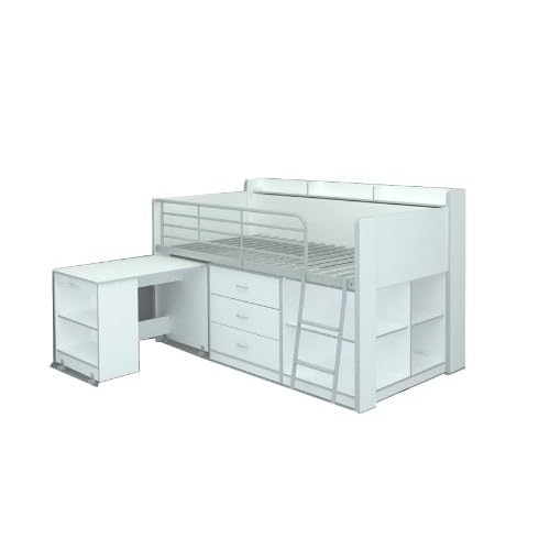 Rack Furniture Clairmont Loft bed,White